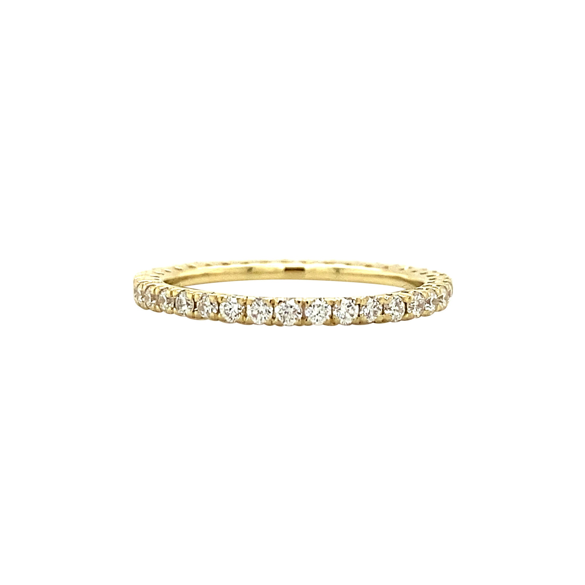 Gold alliance ring with diamond 18 kt