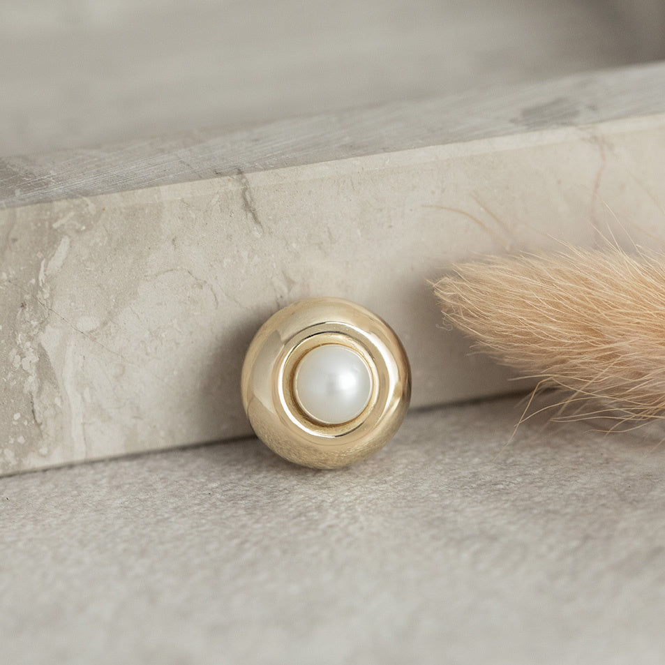 Gouden hanger met parel 14 karaat