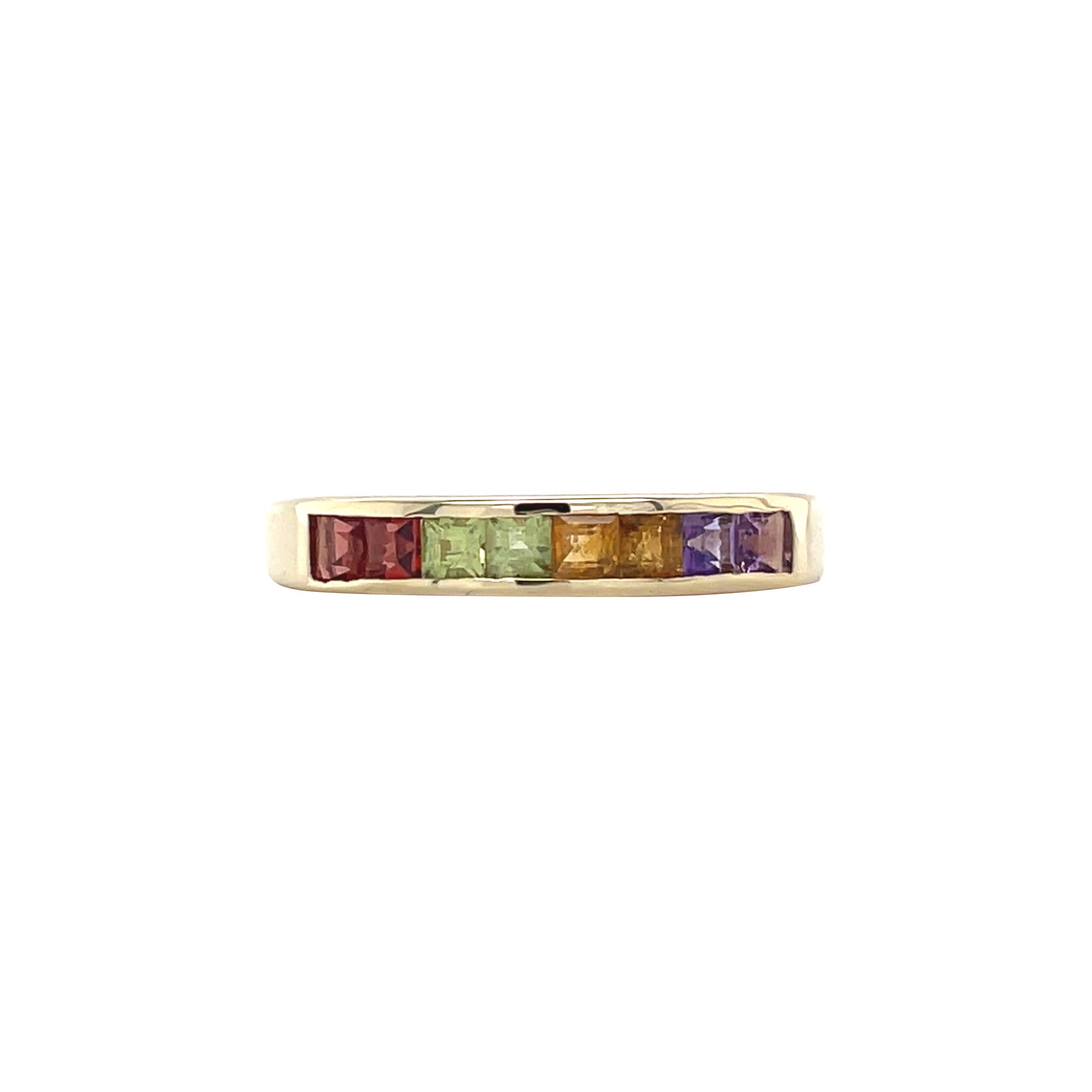 Gold ring with colored stone 14 karat