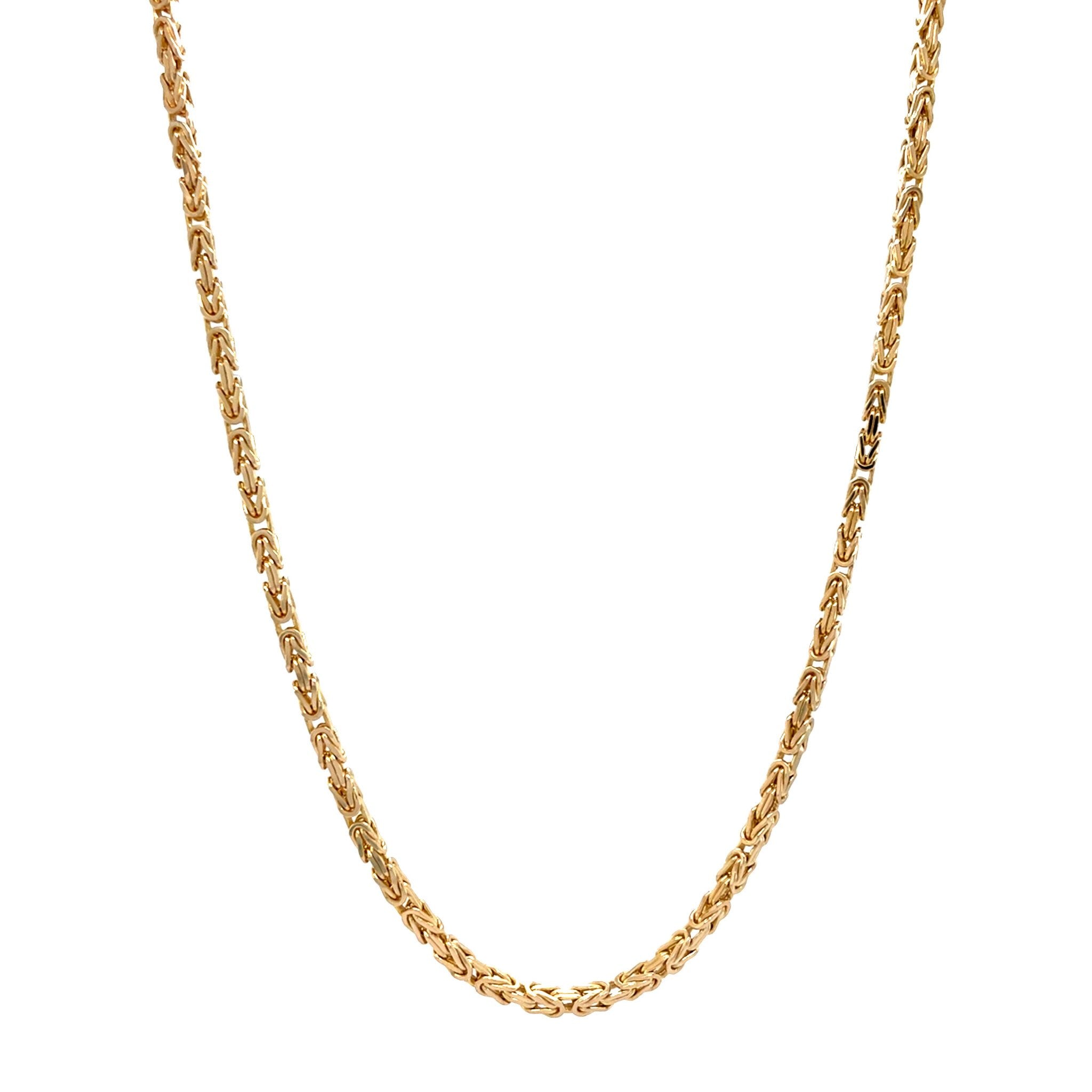 Gold king's necklace 49 cm 14 karat