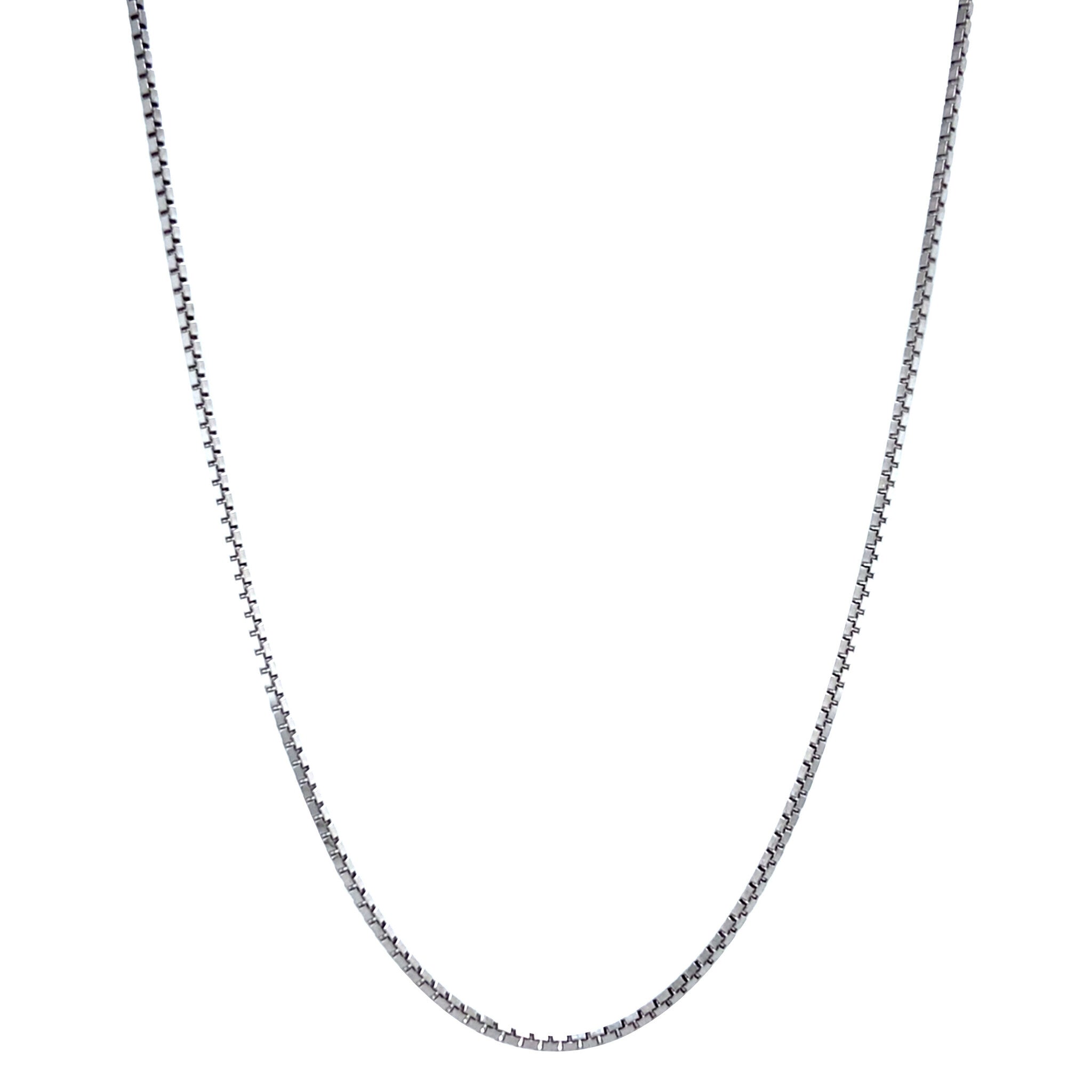 White gold length necklace venetian 42.5 cm 14 karat