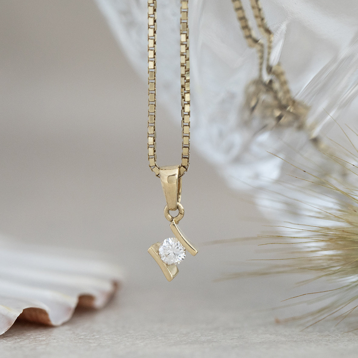 Gold length necklace Venetian 44-48 cm 14 karat