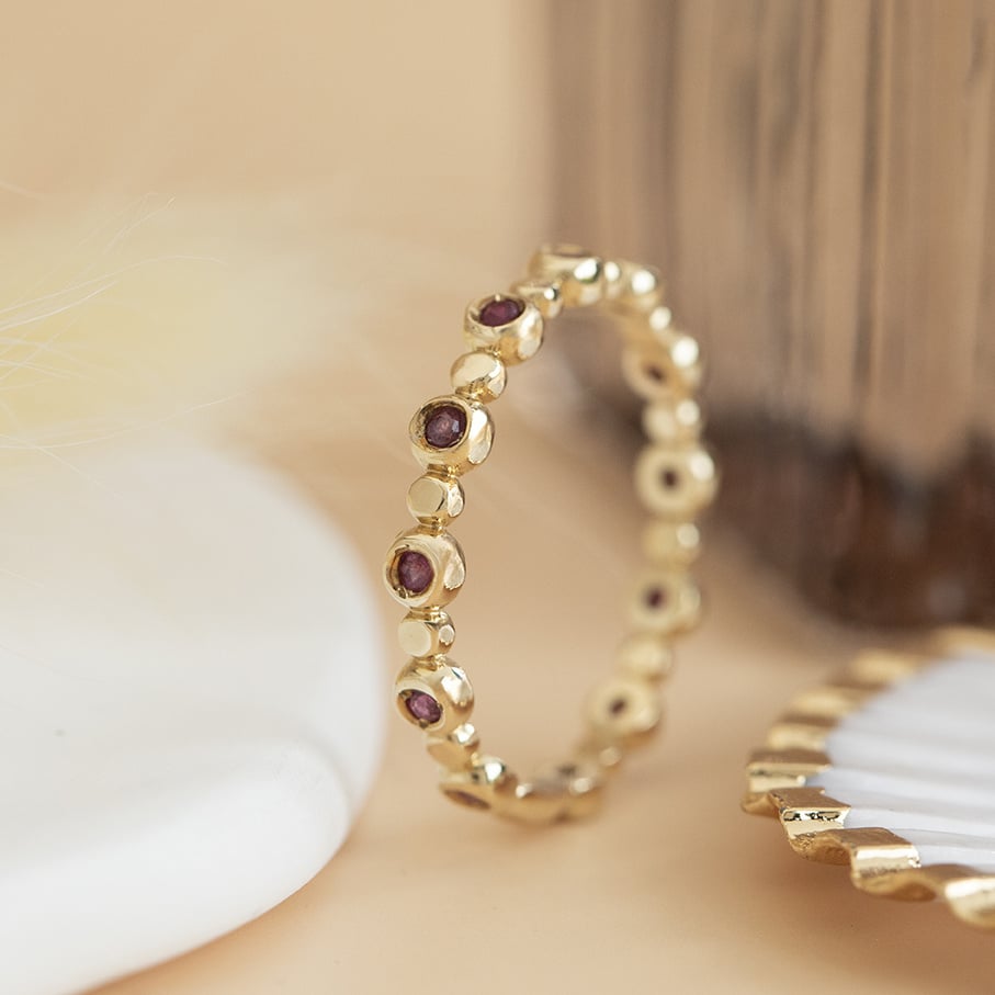 Gold ring with ruby 14 karat* new