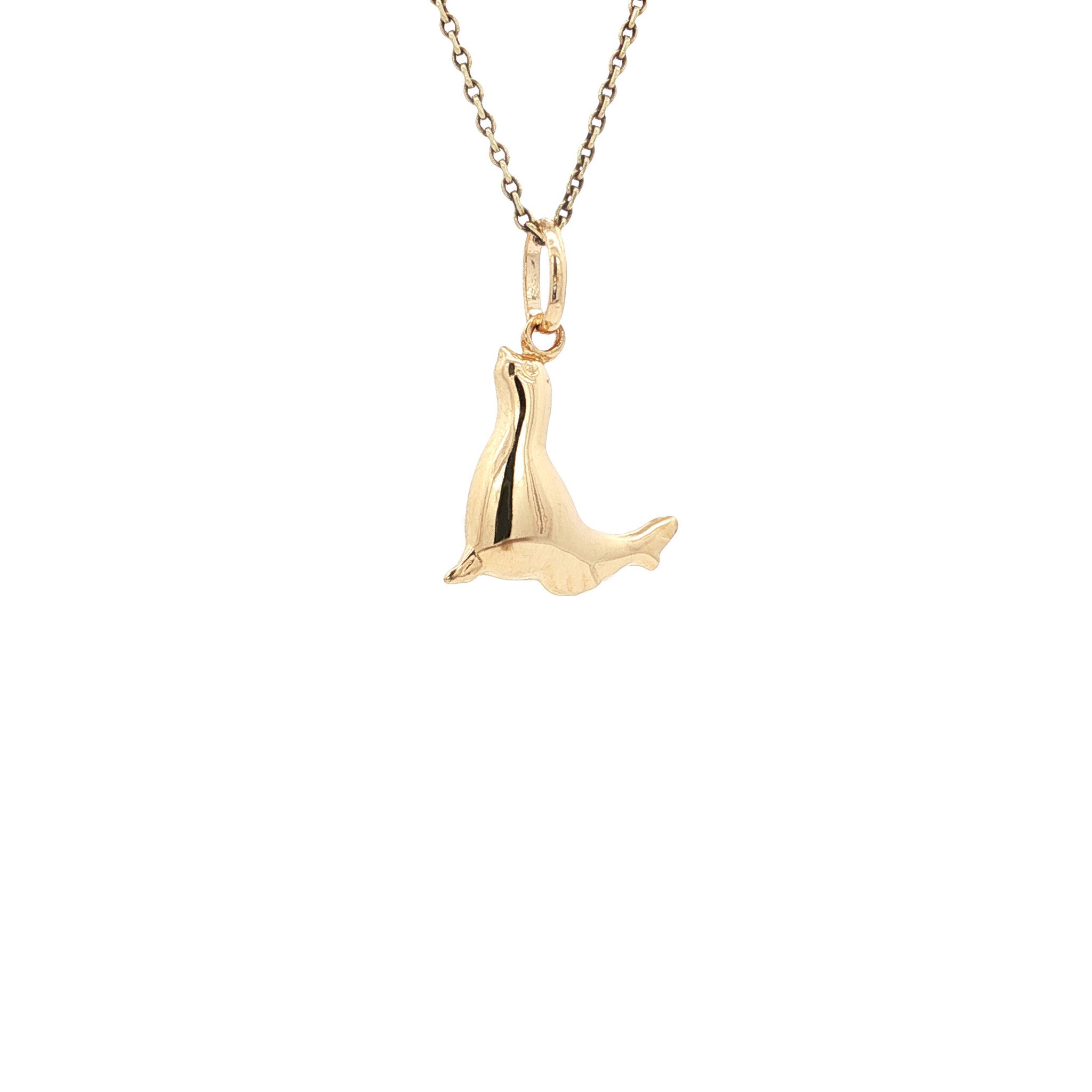 Gouden hanger zeehond 14 karaat