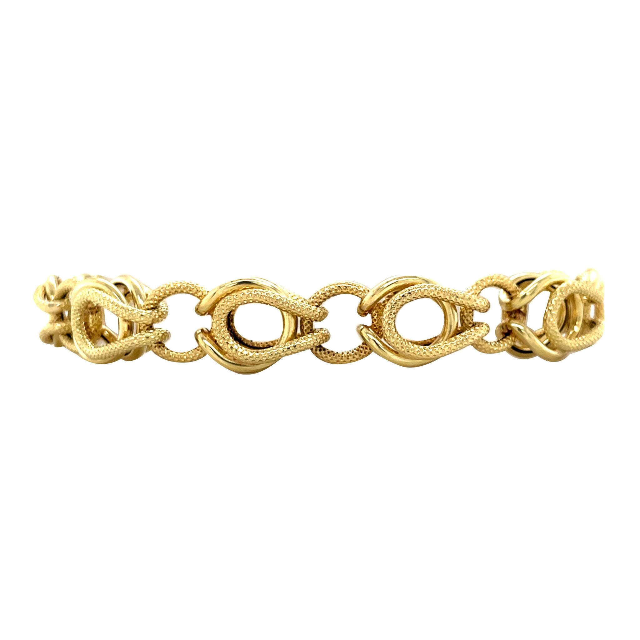 Golden bracelet 20.5 cm 14 karat