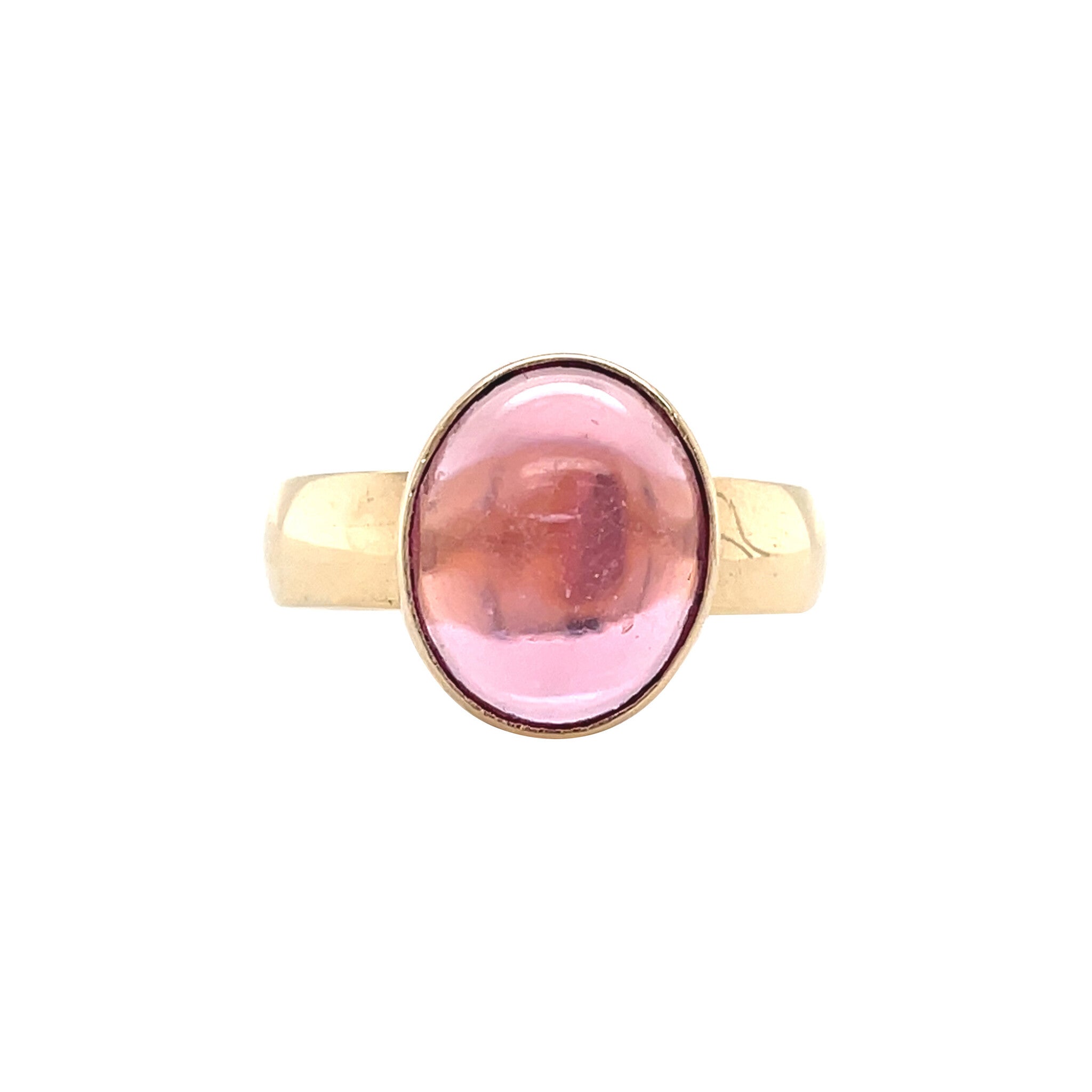 Gold ring with gemstone 14 karat
