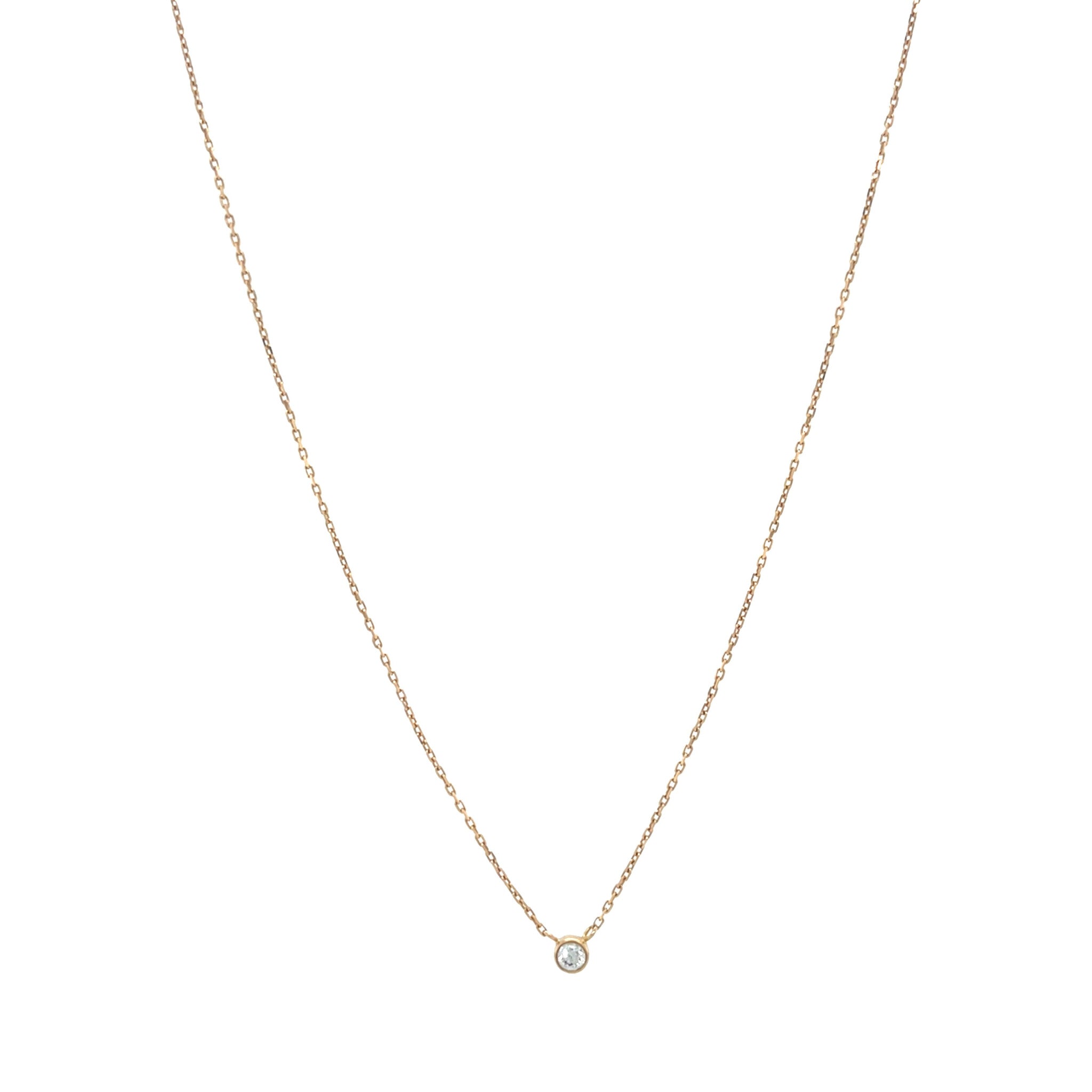 Rose-gold necklace Van Rycke Paris 43 cm 18 karat