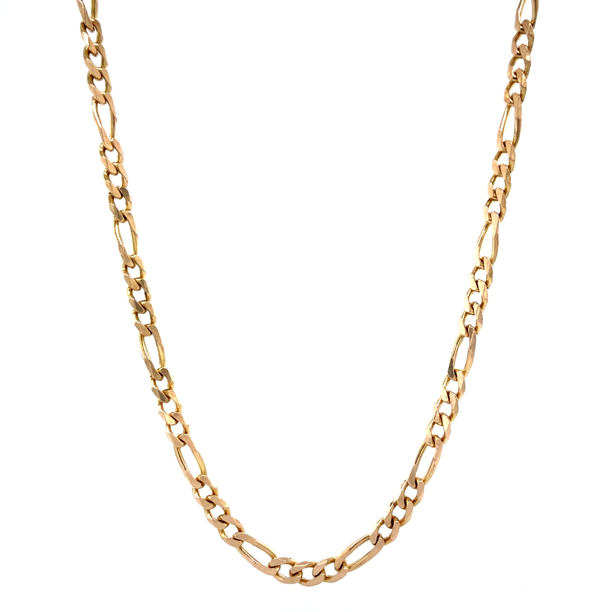 Gold Figaro necklace 45.5 cm 14 karat