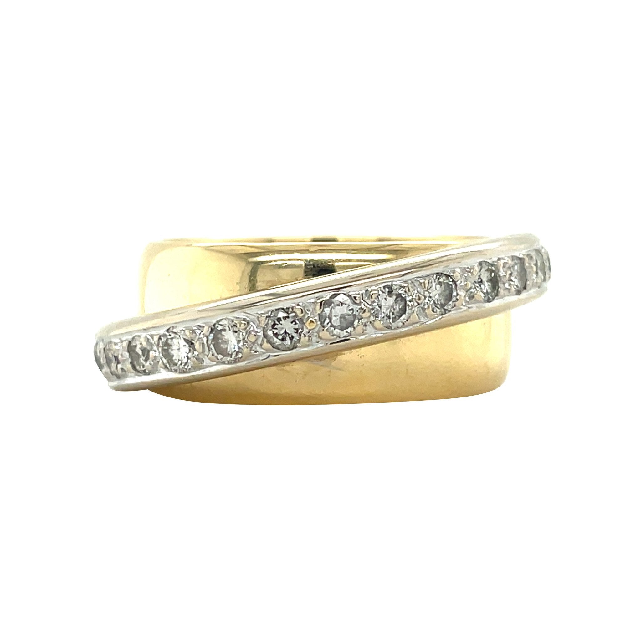 Gouden ring met diamant 18 karaat