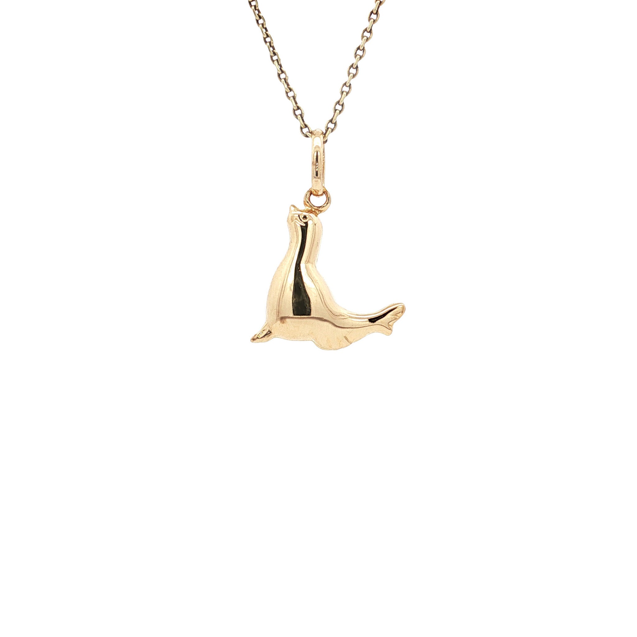 Gouden hanger zeehond 14 karaat
