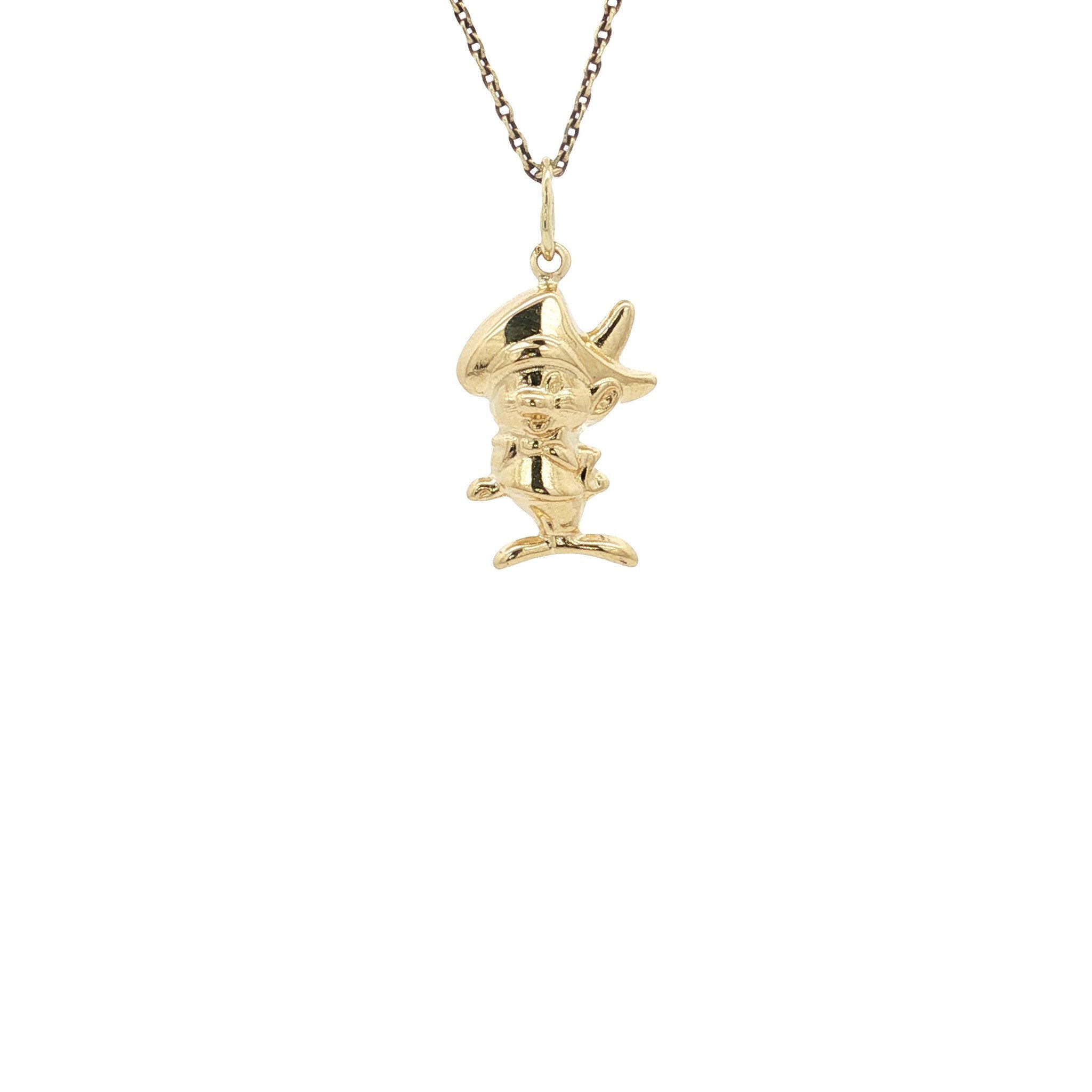 Gold pendant Speedy Gonzales 14 karat