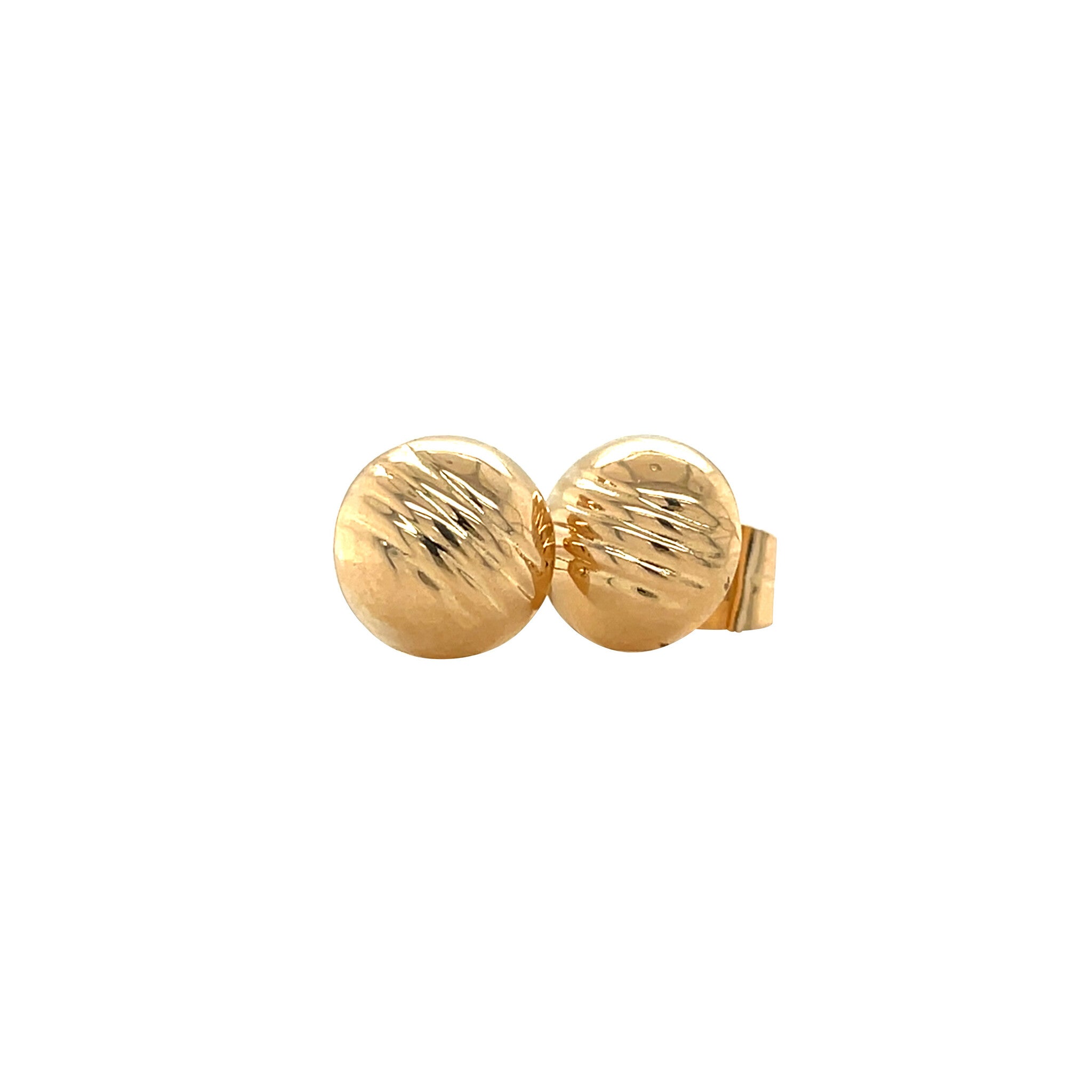 Rose gold stud earrings 14 karat