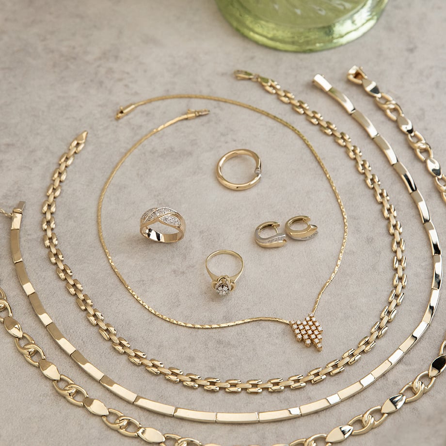 Gold choker 45 cm 14 karat