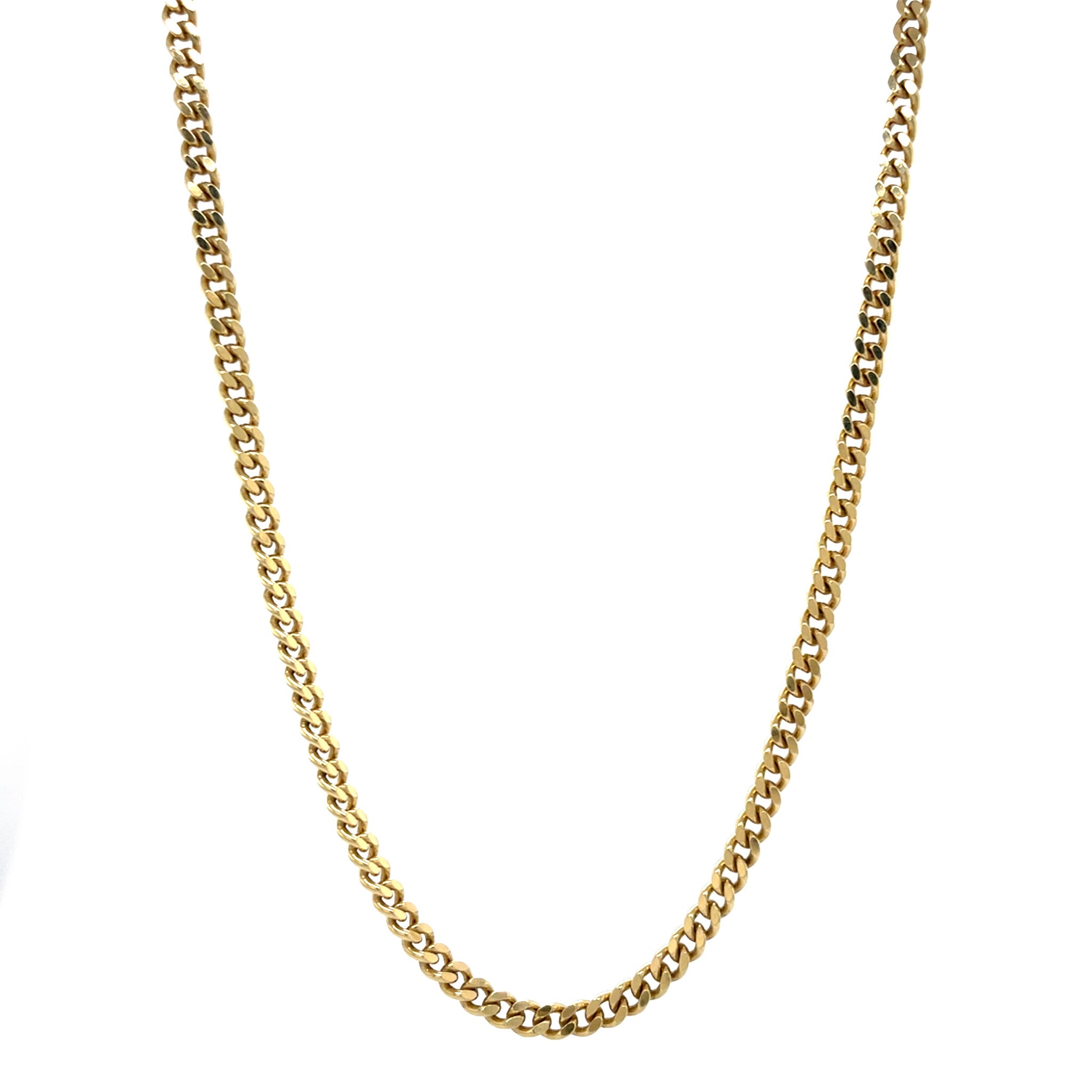 Gold length necklace gourmet 46.5 cm 14 karat