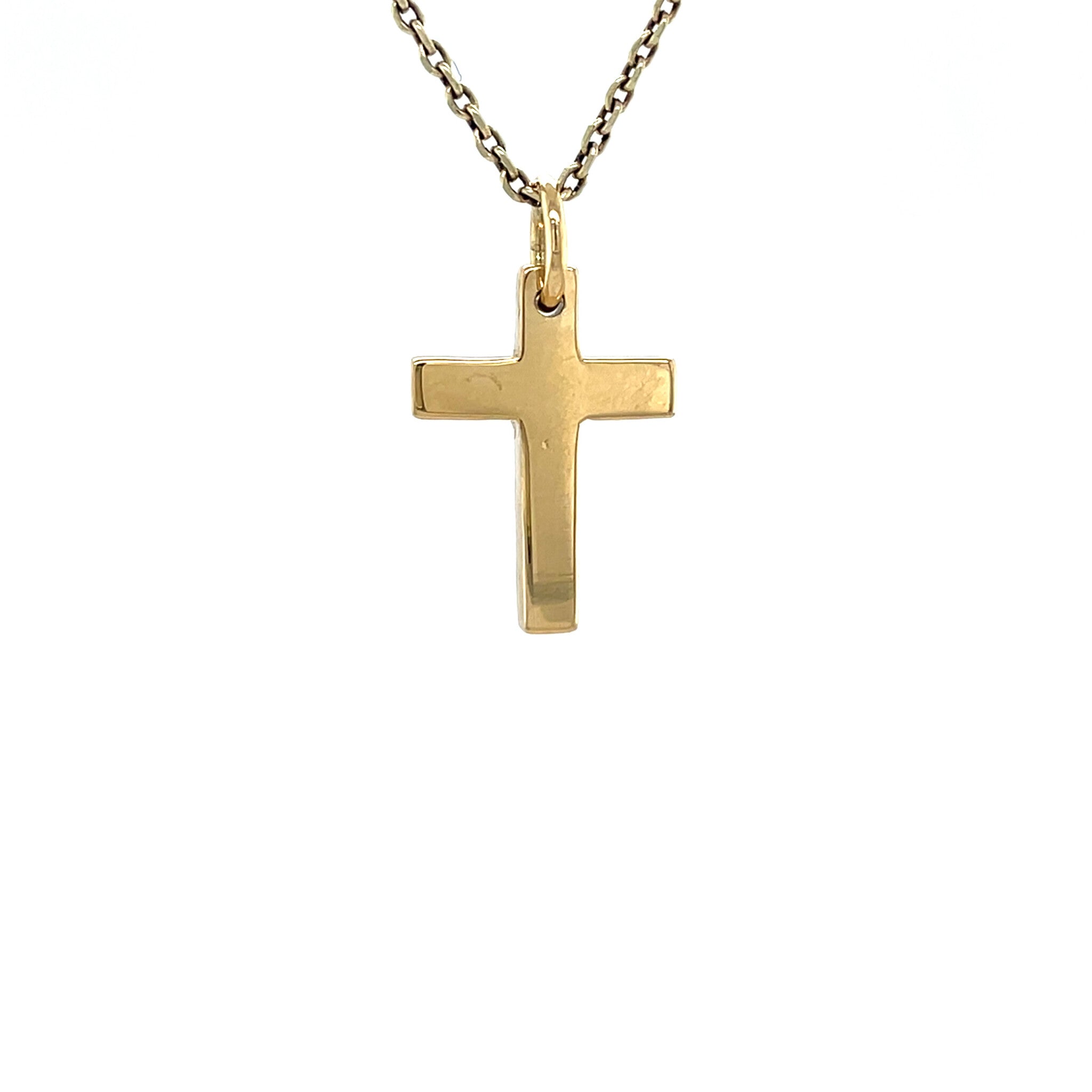 Gold cross pendant 18 karat