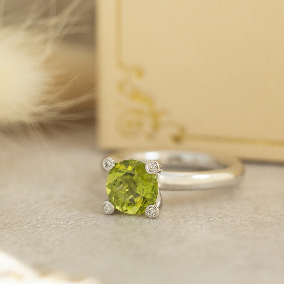 White gold ring from Bron Jewelry 14 karat