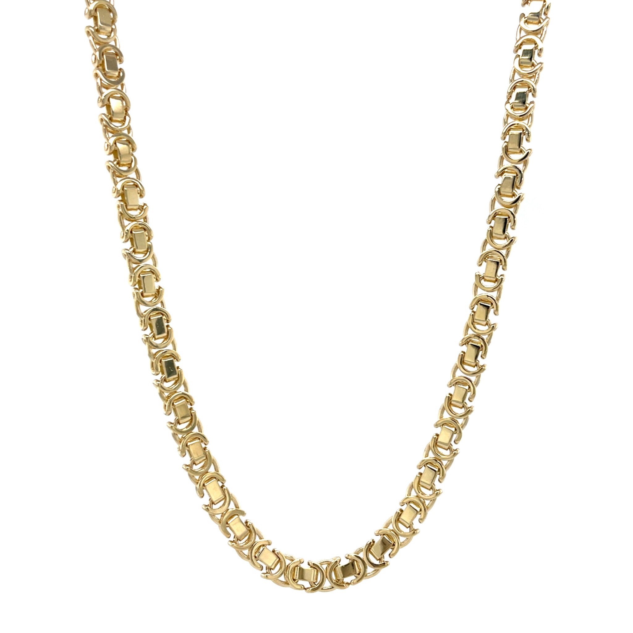 Gold king's necklace 50 cm 14 karat