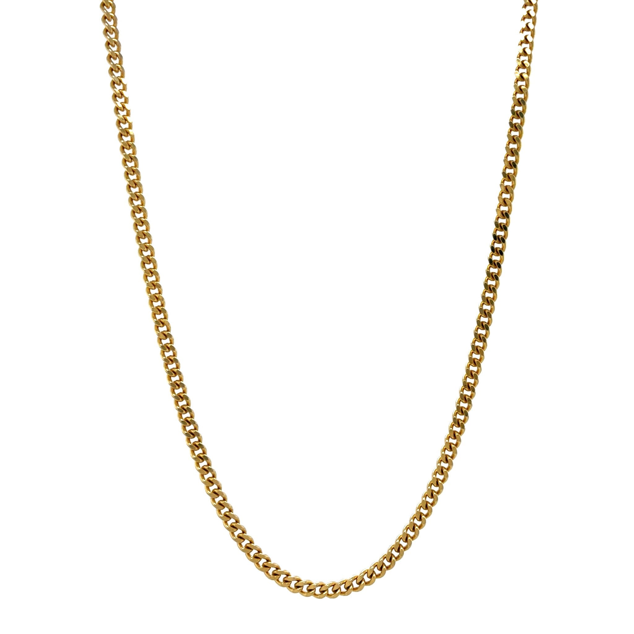 Gold length necklace gourmet 49 cm 14 karat