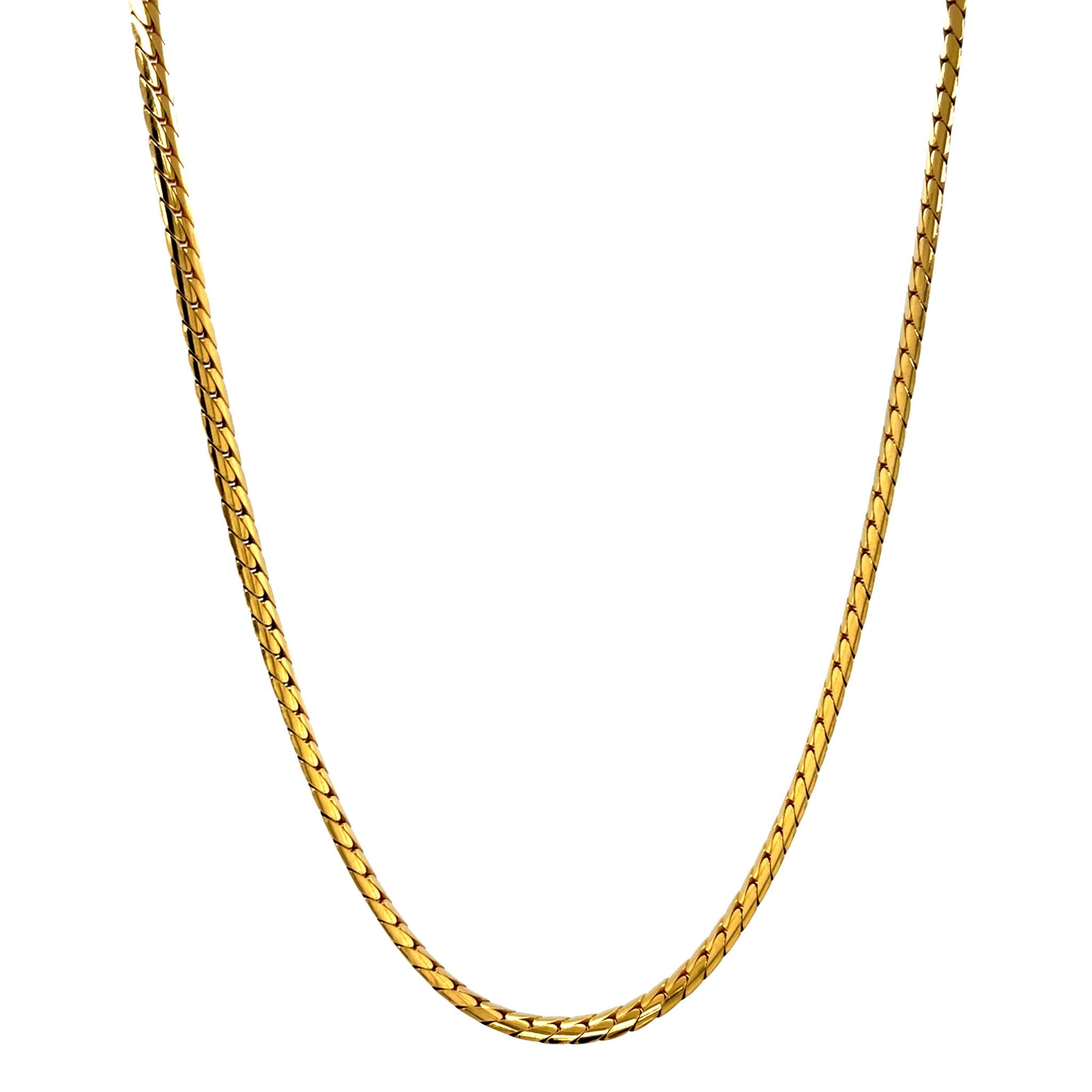 Gold gourmet choker 46 cm 14 karat