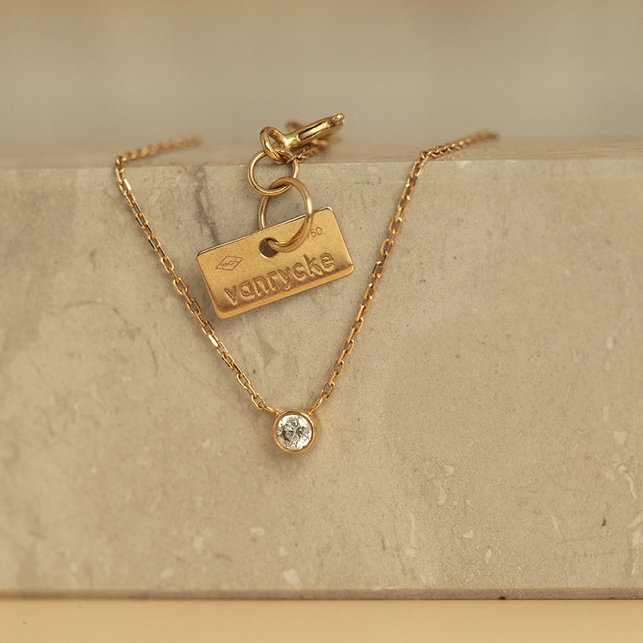 Rose-gold necklace Van Rycke Paris 43 cm 18 karat